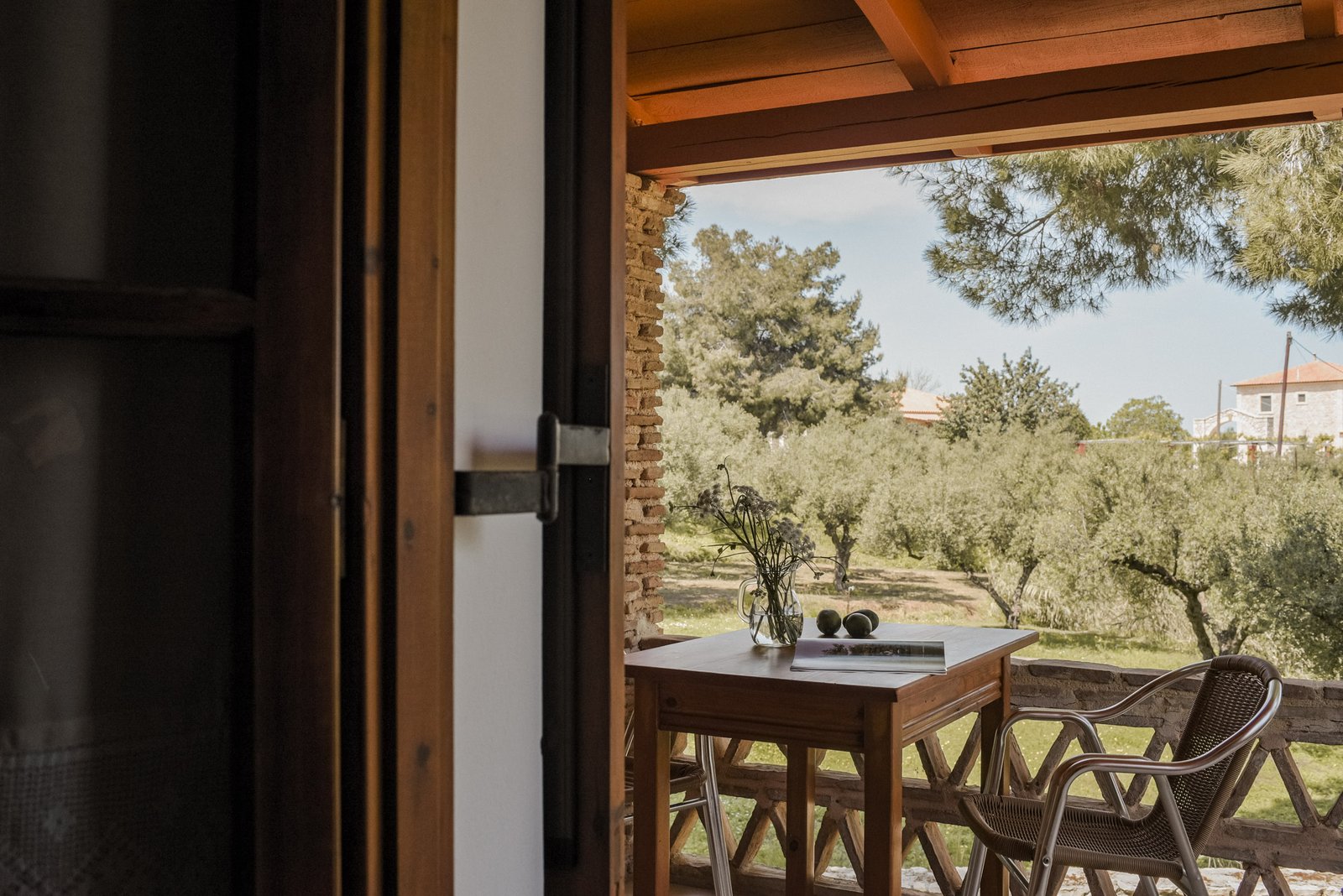 Villa Irini - Rear Veranda View - Lithies Organic Farm
