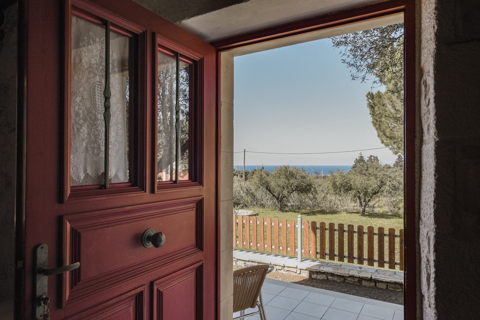 Villa Areti - Front Veranda View - Lithies Organic Farm Zakynthos