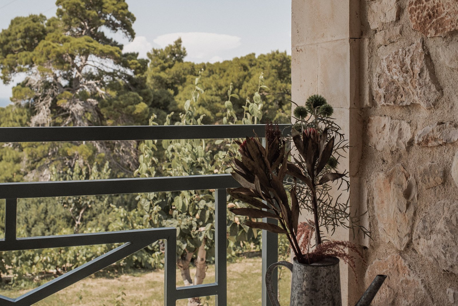 Villa Ampeli - Rear Veranda View - Lithies Organic Farm