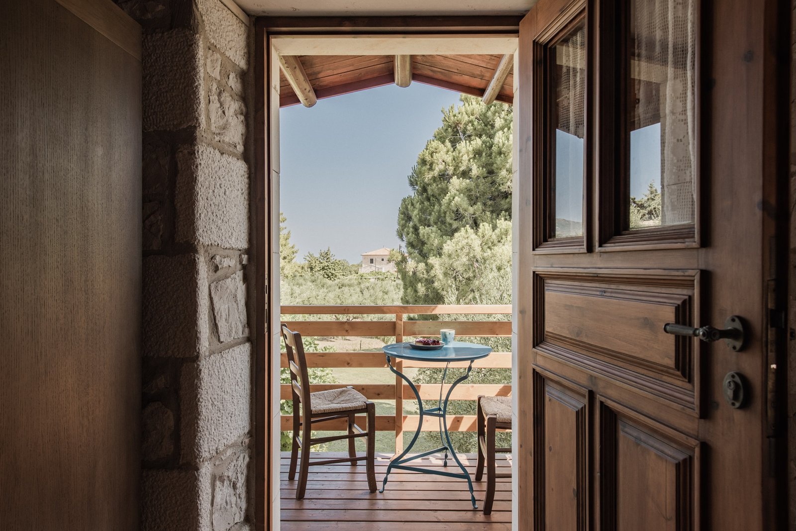 Villa Galini - Upstairs Veranda View- Lithies Organic Farm
