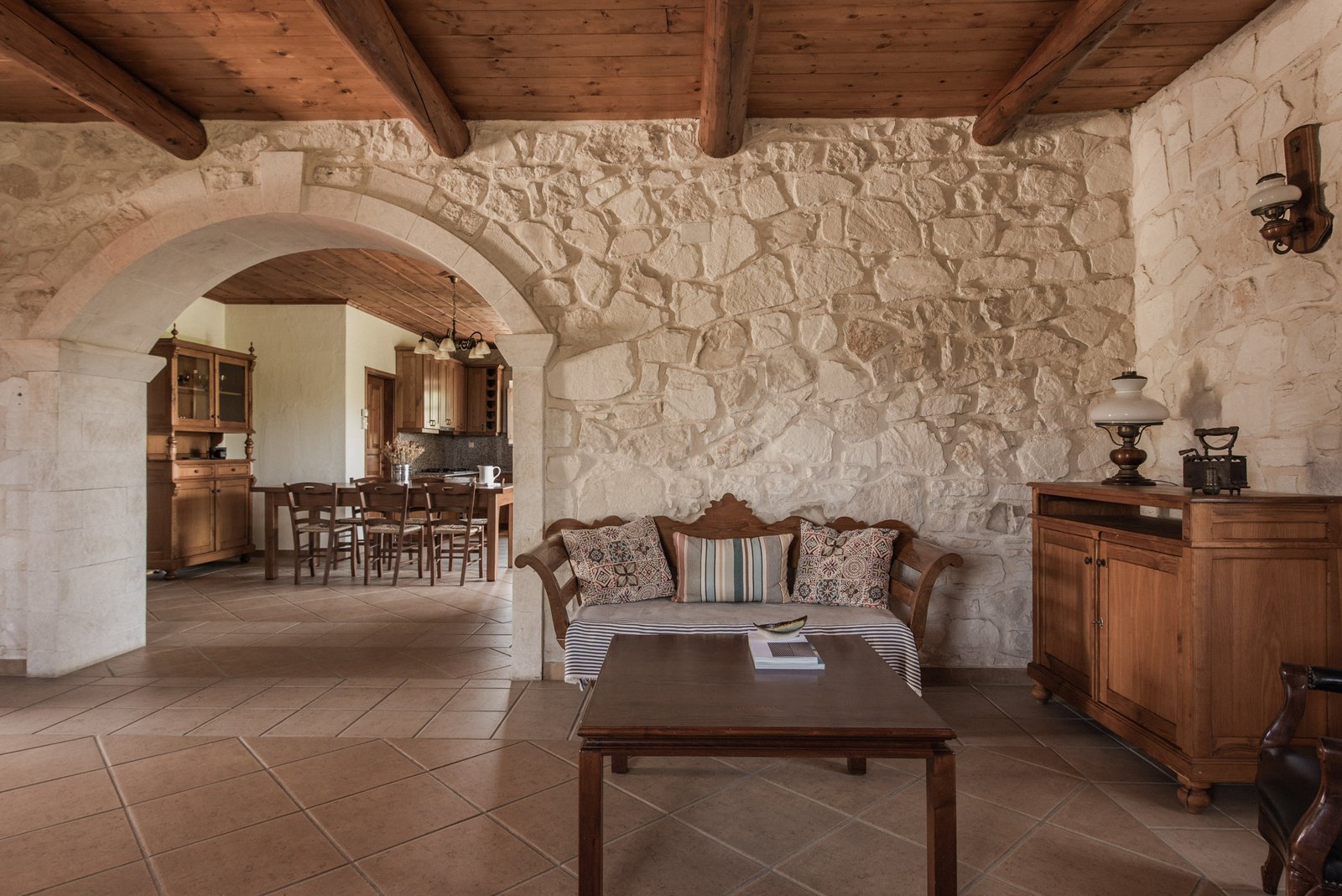 Villa Ampeli - Living Area - Lithies Organic Farm