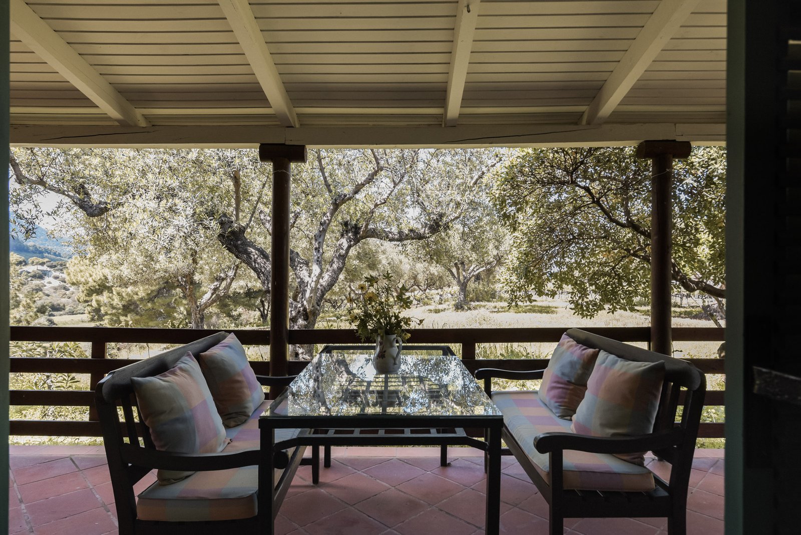 Villa Sofia - Rear Veranta - Lithies Organic Farm